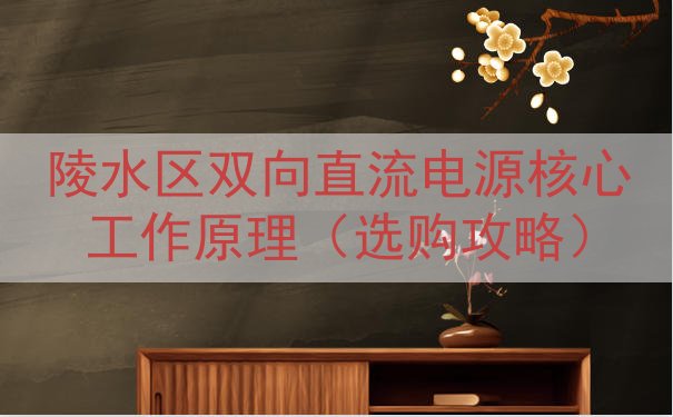 陵水区双向直流电源核心工作原理（选购攻略）